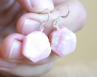 Pink Opal Earrings for Creativity and Spontaneity