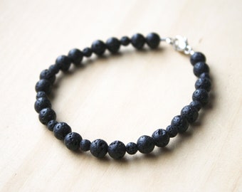 Lava Stone Bracelet for Easing Anger and Anxiety