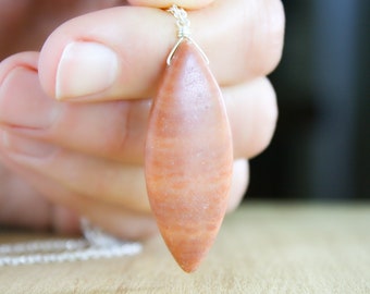 Natural Marble Necklace in Sterling Silver for Flexibility and Meditation