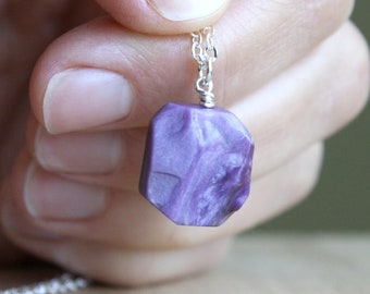 Charoite Necklace for Transformation and Emotional Healing
