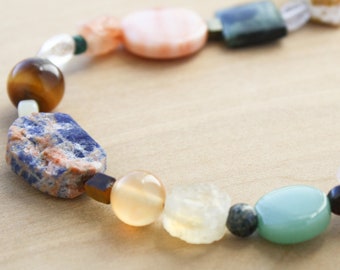 Beaded Stone Necklaces