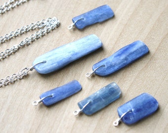 Natural Blue Kyanite Necklace for Calm and Balance