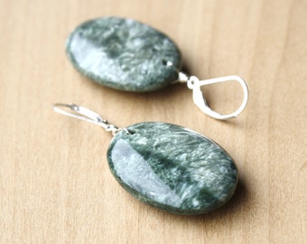 Seraphinite Earrings for Becoming your Highest Self
