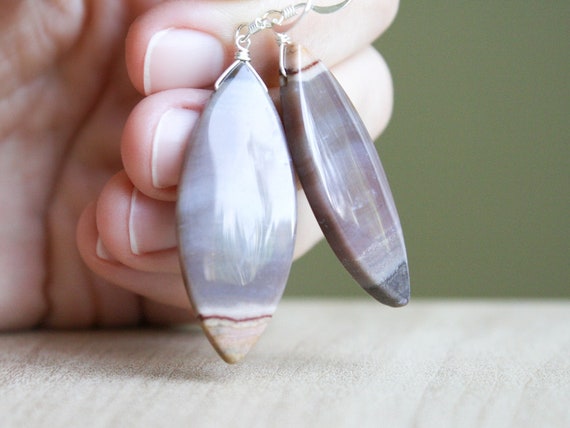 Natural stone hotsell drop earrings
