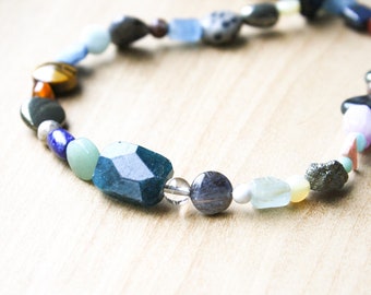Healing Crystal Collection Necklace with Sterling Silver Clasp