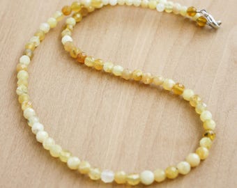 Yellow Opal Necklace Strand for Optimism and Hope NEW