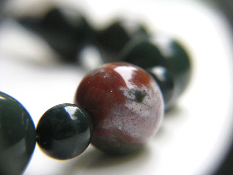 Protection Necklace Bloodstone Necklace for Women and Men Wellness Jewelry