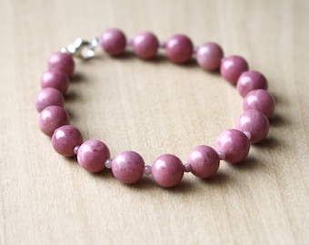 Rhodonite Bracelet for Reaching your Highest Potential