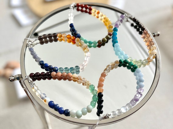 Real crystal chakra best sale bracelet