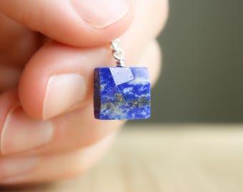 Lapis Lazuli Necklace in Sterling Silver for Truth and Enlightenment