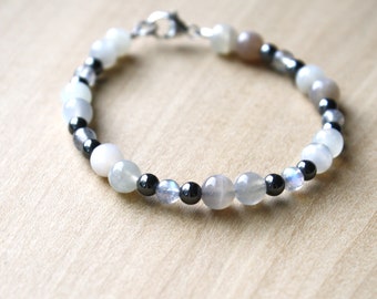 Mixed Moonstone Bracelet for New Beginnings - Transforming Anxiety Collection