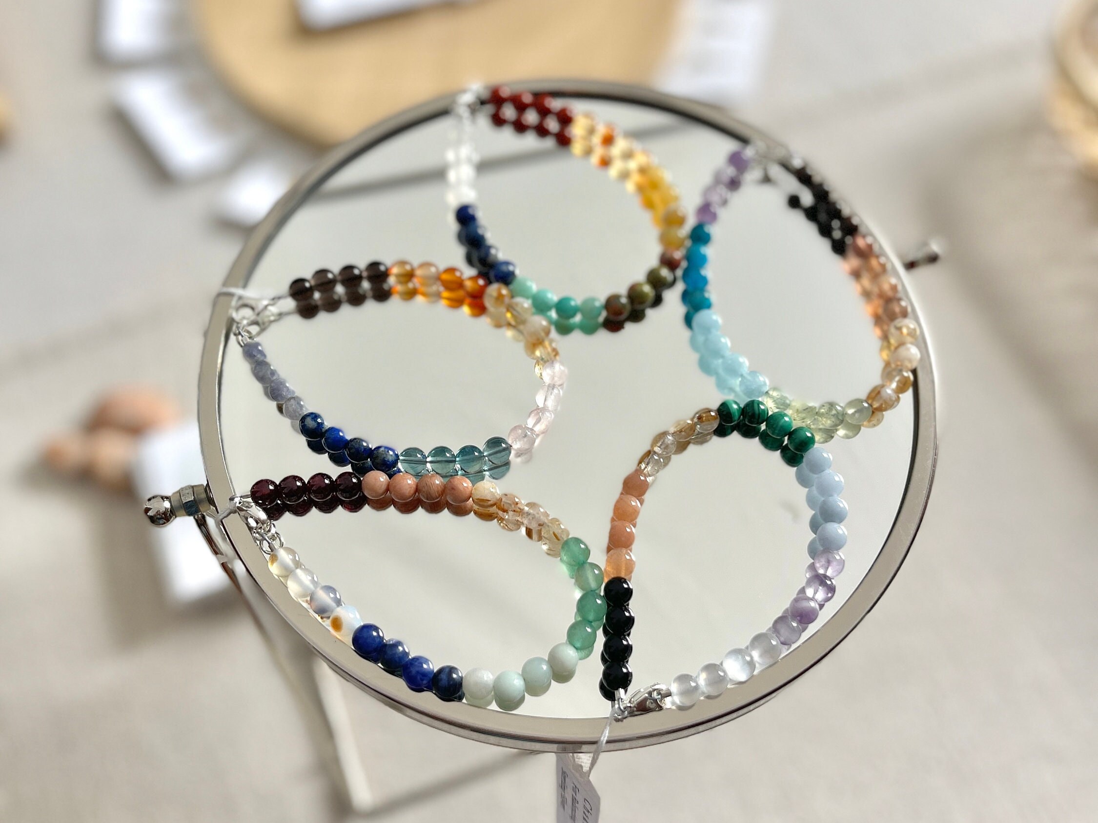 Chakra bracelet clearance with genuine stones