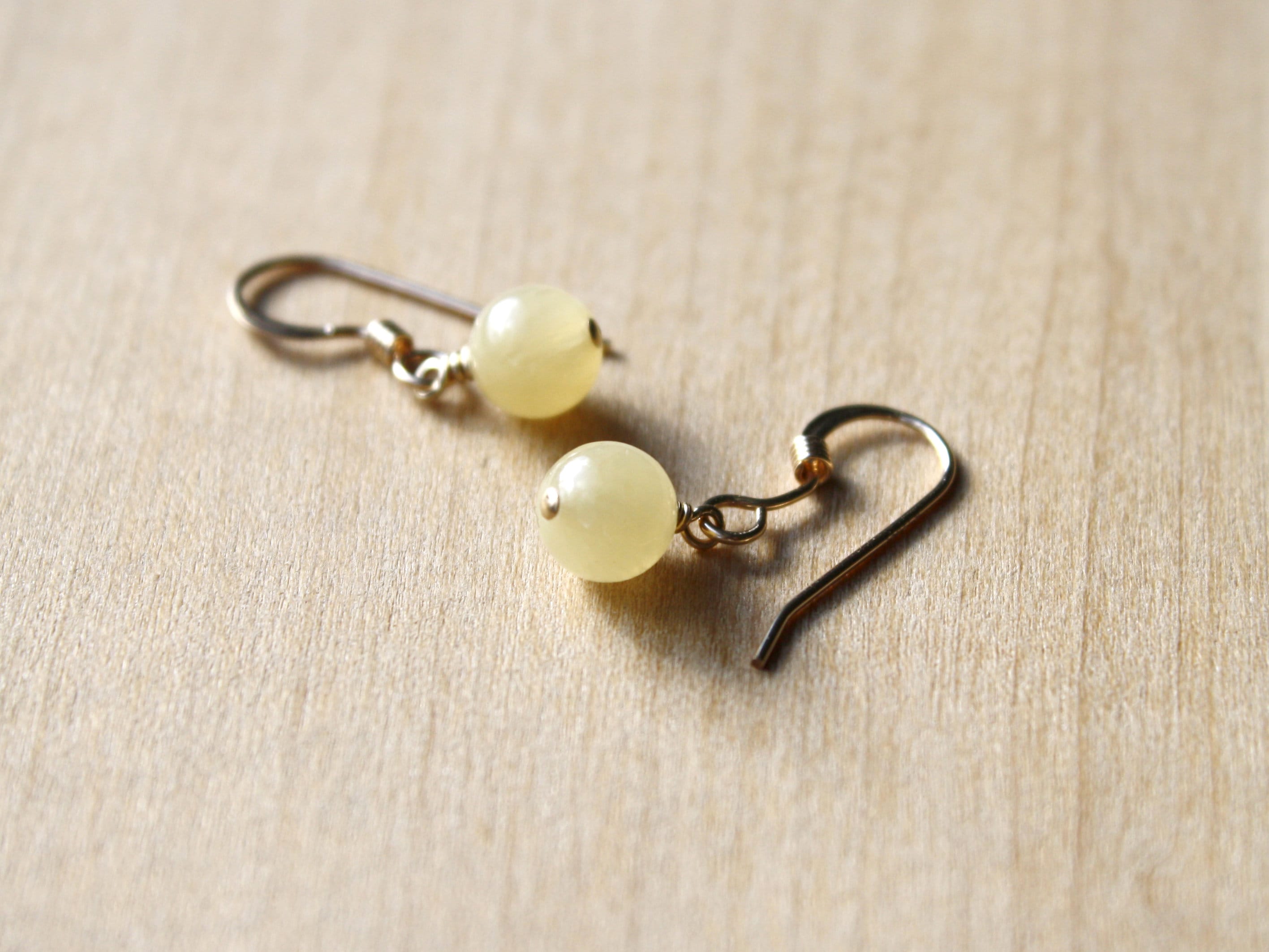 Honey Calcite Earrings for Release and Calm