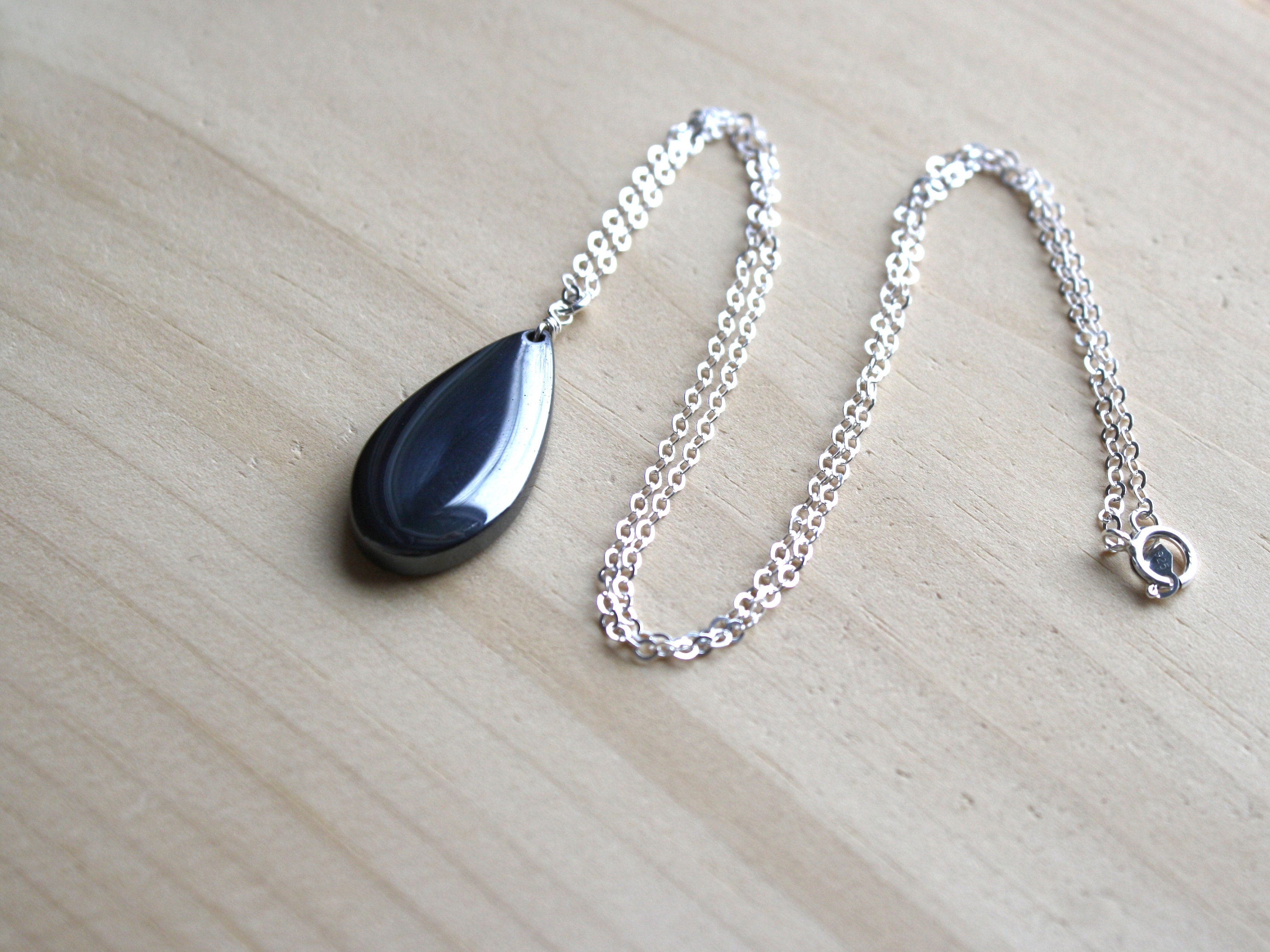 Anxiety Necklace for Women . Hematite Necklace . Healing Stone Etsy