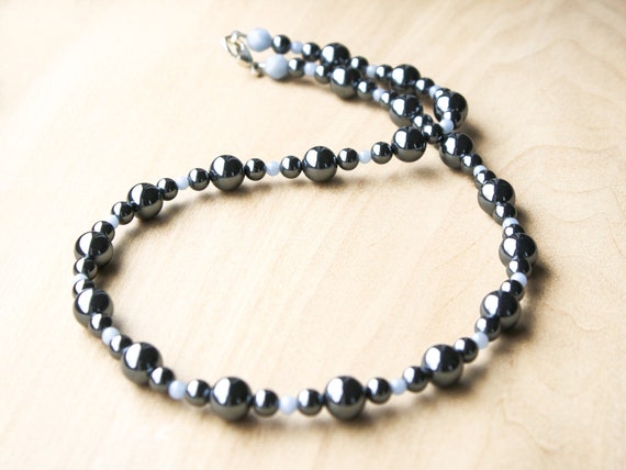 Hematite Necklace for Men and Women 