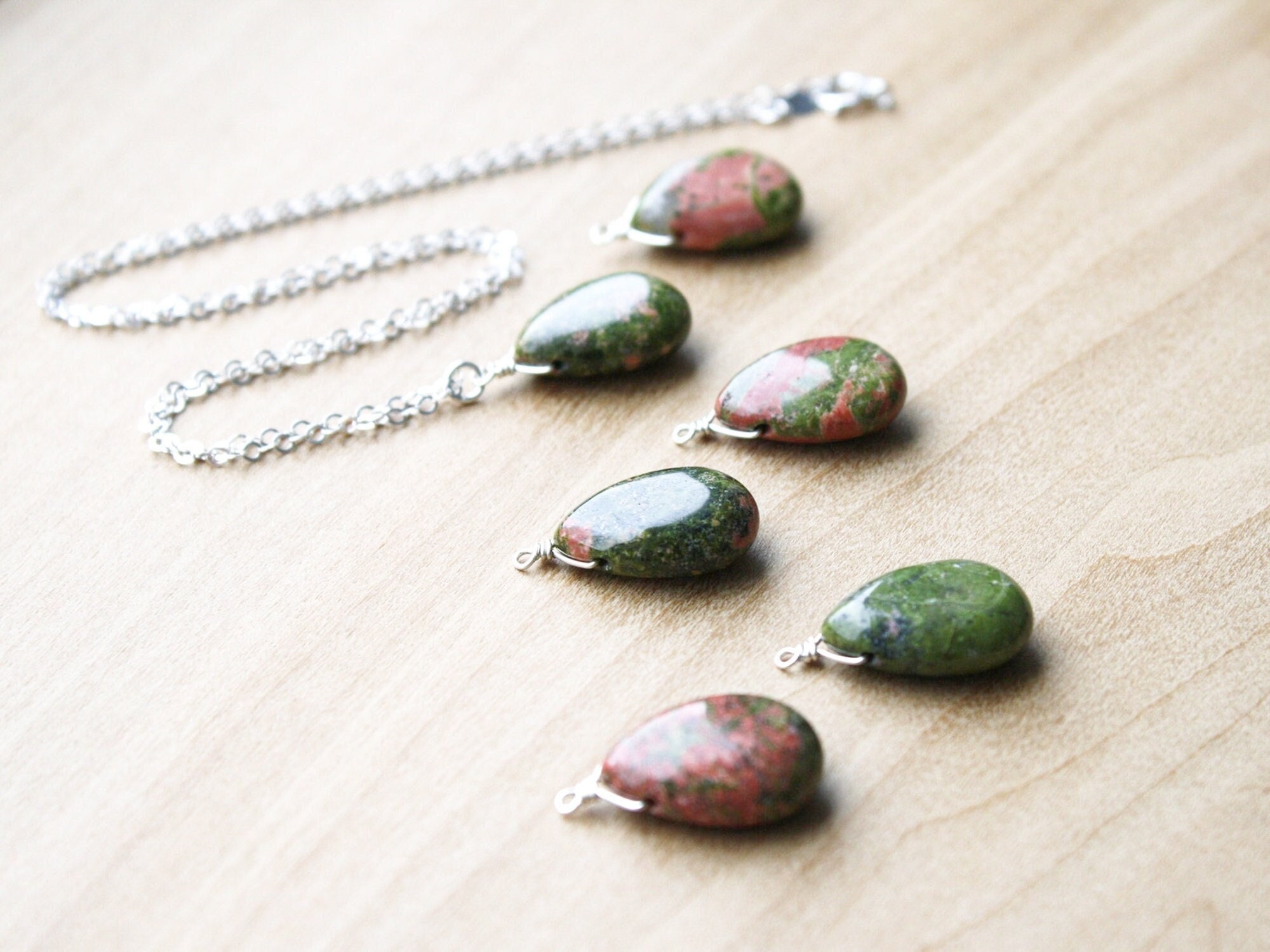Unakite necklace outlet