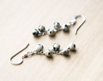 Dalmatian Stone Earrings for Self Expression and Ease of Spirit
