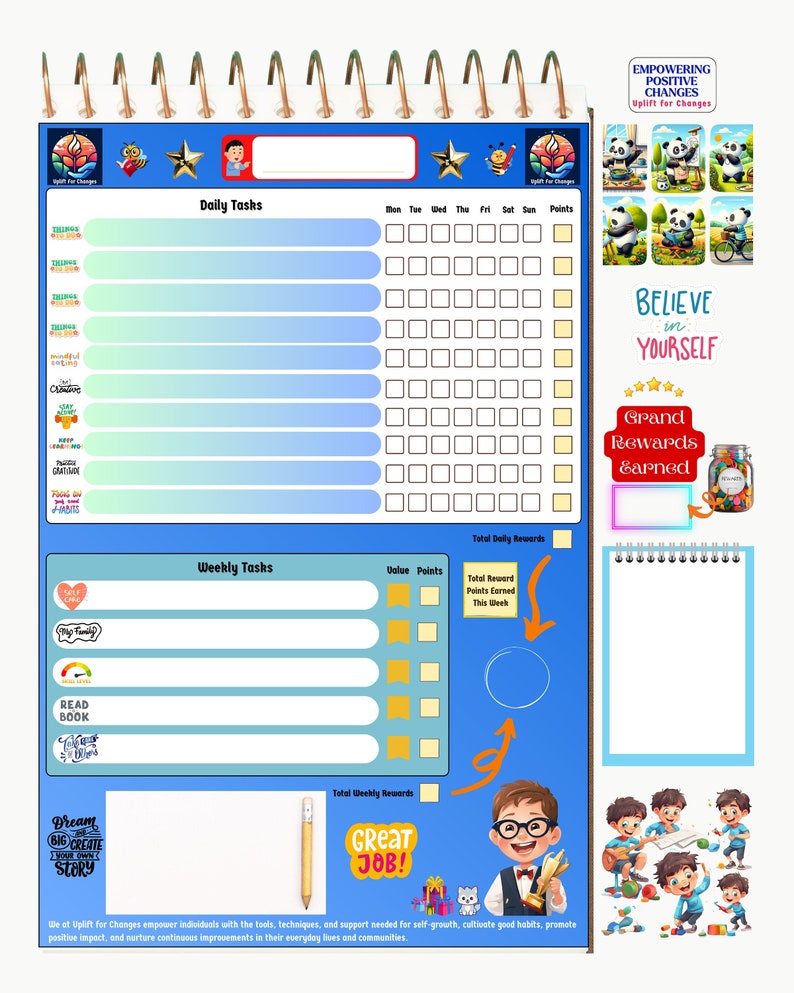 Interactive Kids' Reward Chore Chart Boost Fun, Creativity ...