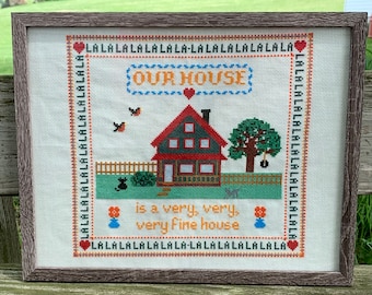 Our House Cross Stitch Pattern Instant PDF Download