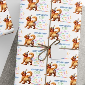 Wrapping Papers, Birthday Gift Wrap, Customized Name Wrapping Paper, Funny Celebratory Gift Wrap, Personalized Party Paper Custom Gift Wrap