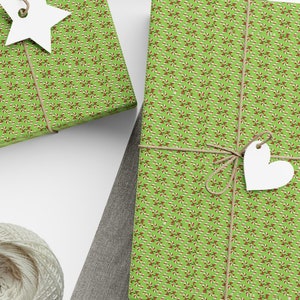 Festive Candy Cane Christmas Wrapping Paper - Holiday Gift Wrap  Candy Cane Gift Wrap - Christmas  Packaging, Candy Cane Christmas Paper