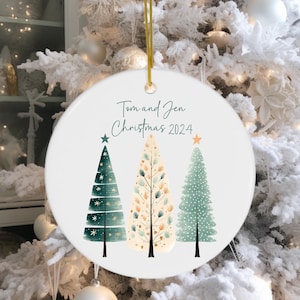 First Christmas Married Ornament | Mr Mrs Ornament | Personalized Wedding Gift | Newlywed Christmas Gift | Our First Christmas Ornament