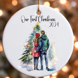 First Christmas Married Ornament | Mr Mrs Ornament | Personalized Wedding Gift | Newlywed Christmas Gift | Our First Christmas Ornament
