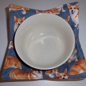Microwave Bowl Cozy Cozies Corgi Dog 10 Inches image 1