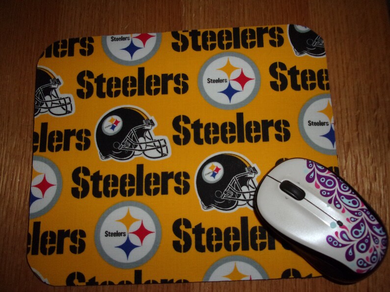 Mouse Pad Pittsburgh Steelers Desk Accessories Baseball Etsy