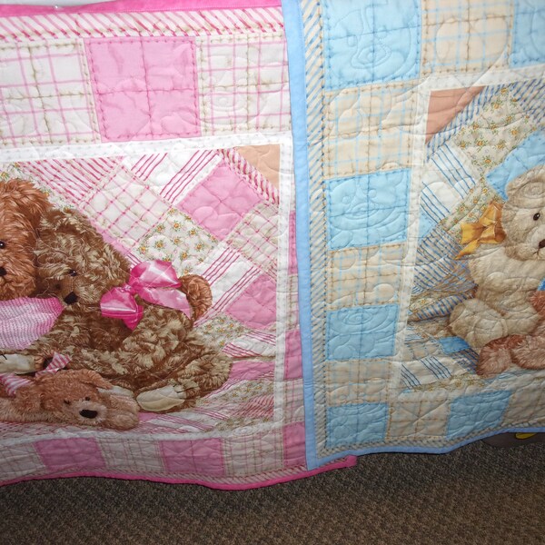 Teddy Bear Quilt Etsy