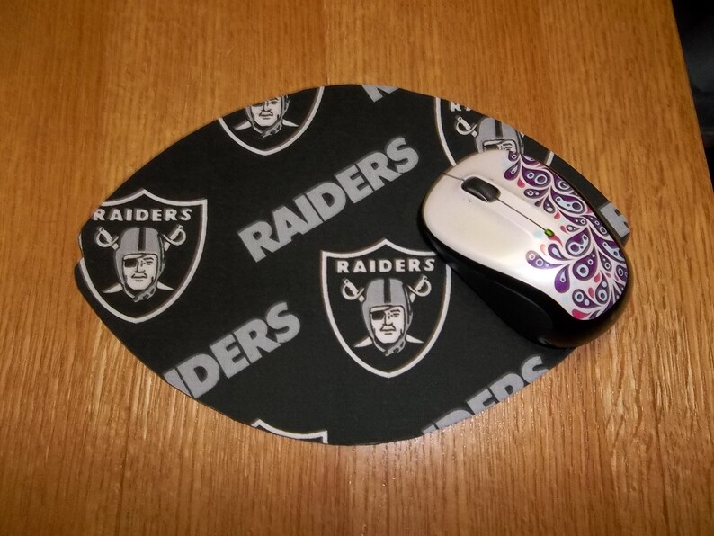 Raiders Football Mouse Pad Mouse Pads Mousepad Desk Etsy