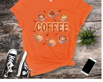Shirt koffieliefhebber, retro koffieshirt, grappig koffieshirt, cadeau koffieliefhebber, grappig cadeau voor koffieliefhebber