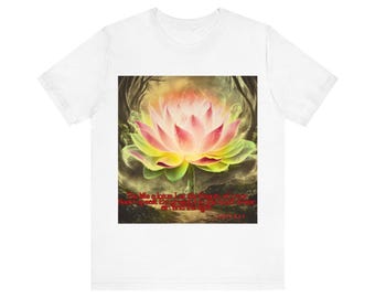 Presente espiritual, camisa de meditação, presente de flor de lótus, camisa de flor de lótus, camiseta de lótus, camiseta de ioga, camiseta Namaste.