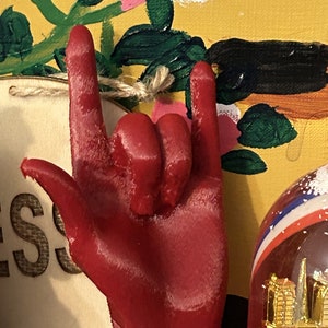 3D-geprint &#39;I LOVE YOU&#39; in ASL | Uniek cadeau van dove kunstenaar | Valentijnsdag, jubileum, dovencultuur