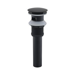 Pop-Up Bathroom Sink Drain Stopper with Overflow, Bathroom Sink Drain Assembly with Overflow
