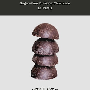 Sockerfri drickchoklad - Vegansk, varm choklad från ett enda ursprung, mjölkfri (3-pack)