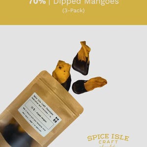 Chocolate Covered Mangoes | Small Batch, Single Origin, (3-pack)