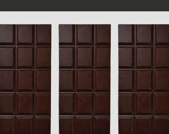 Handcrafted 60% Dark Chocolate Bar – Dairy Free, Artisan Gift (3-pack)