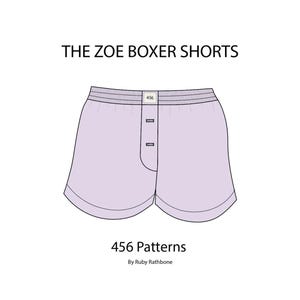 The Zoe Boxer Shorts Sewing Pattern