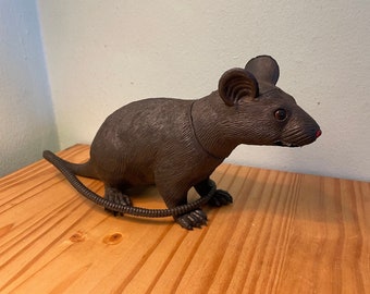 Vintage rat decor toy Halloween realistic squeaks