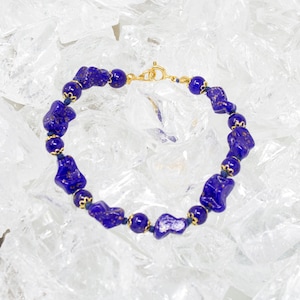 Vintage Murano glass bracelet with blue, handmade, 1980s Made in Italy