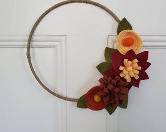 Fall Felt Wreath