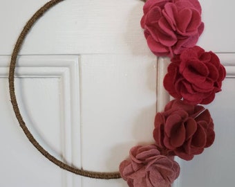 Felt Flower Wreath