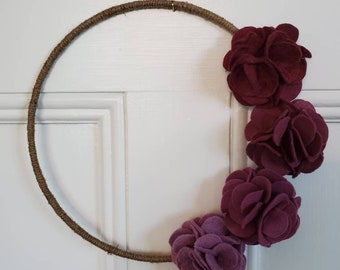 Felt Flower Wreath