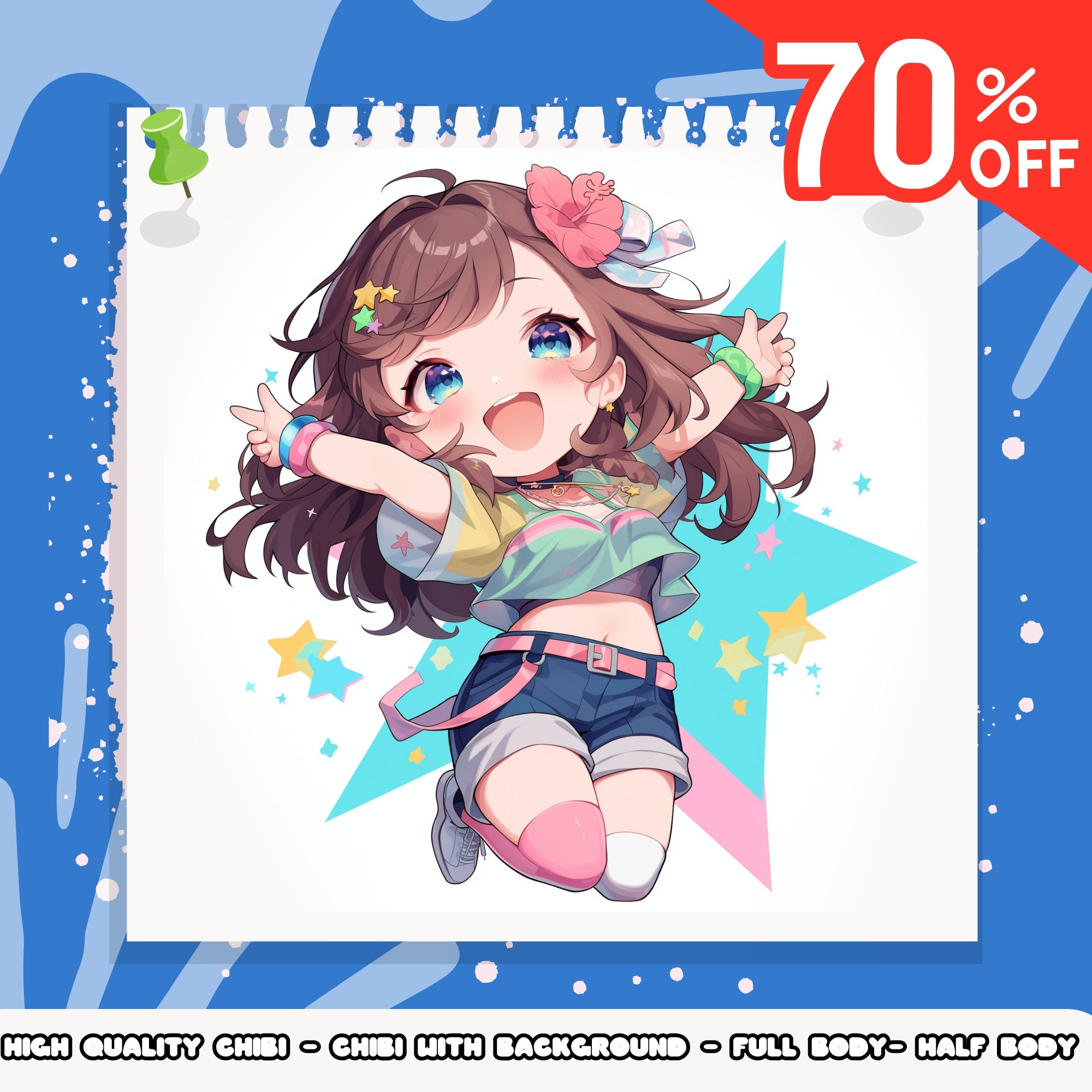 Custom Chibi Anime Chibi Character Chibi Logo Cute Chibi Chibi Emotes ...