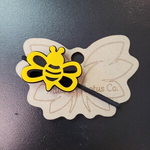 Cute Bumble Bee Elastic Hair Tie - Handcrafted Hair Holder