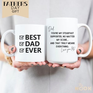 Best Dad Ever Mug, Dad Gift For Father&#39;s Day Gift For Best Father For Fathers Day Mug Gifts From Daughter 11 & 15 oz Coffee Mug Gift for Dad