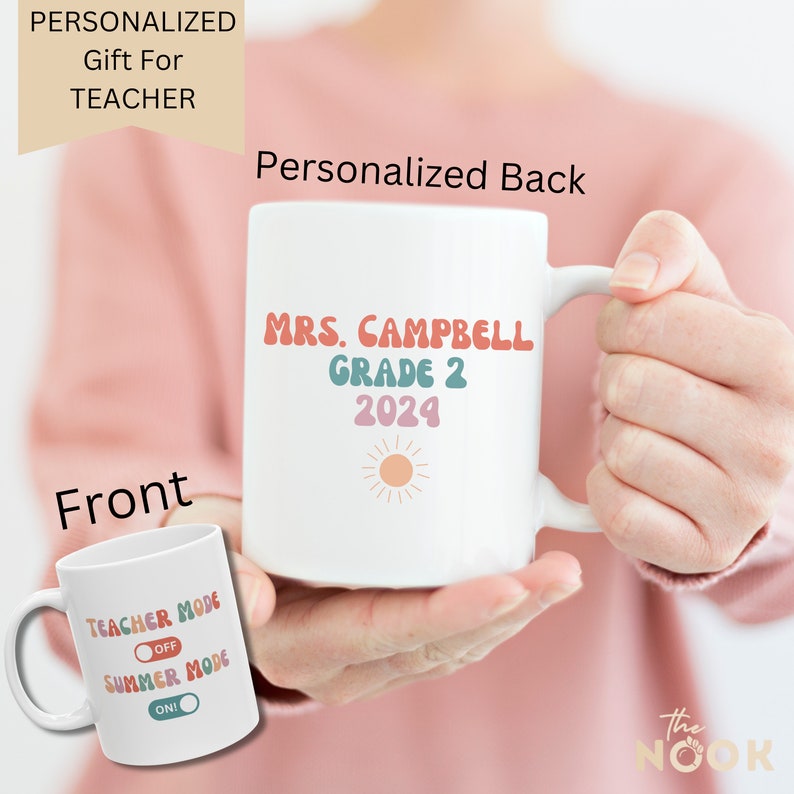 Customized Teacher Gift, Coffee Mug for Teacher Personalized