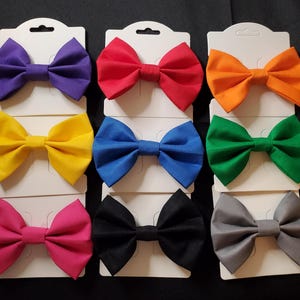Pet Collar Bows - Solid Colors