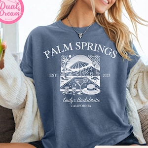 Palm Springs Girls Club Comfort Colors Shirt, Palm Springs Bachelorette Shirt, Custom Girls Club Palm Springs Shirt, California Bachelorette